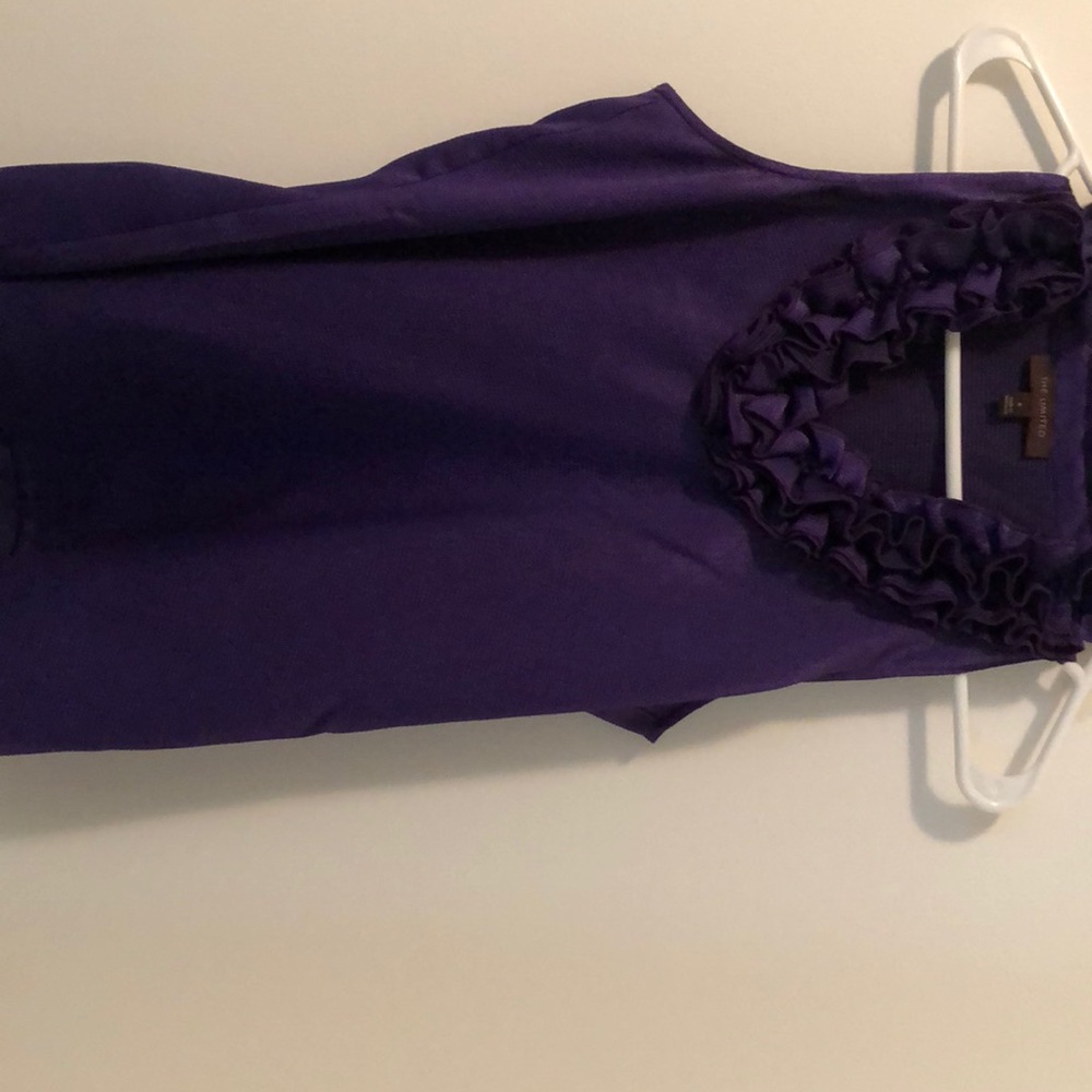 sleeveless blouse with embellished neck line